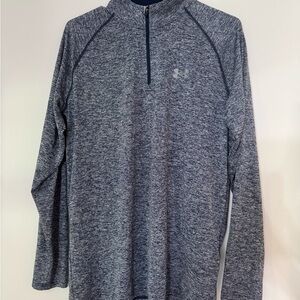 Under Armour Blue Long Sleeve Pullover, Loose, 
Heat Gear, Medium, UA,